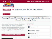 Tablet Screenshot of insidehomescleaning.com